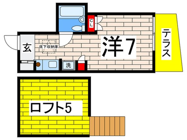 パレス三春台Ⅱの物件間取画像